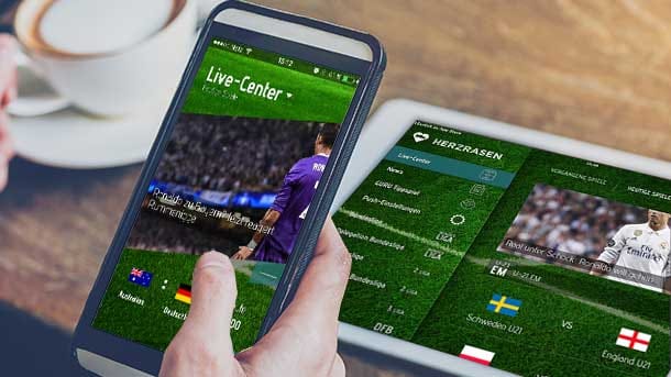 Mit Herzrasen alle aktuellen Fußball-Events auf dem Handy sehen