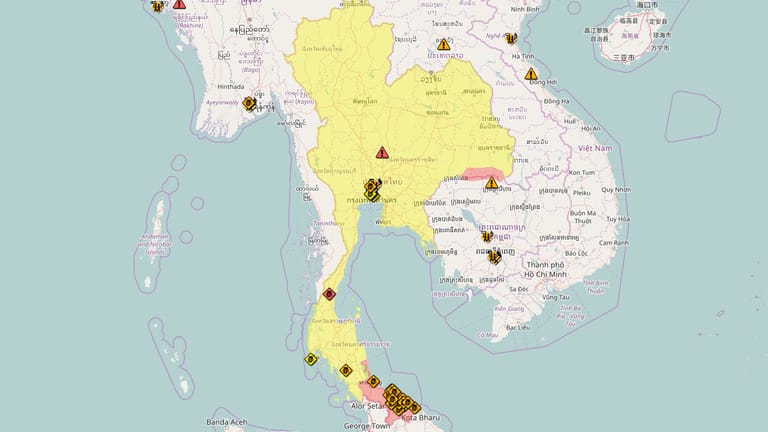 Thailand ist unsicherer, als vielfach wahrgenommen, besonders einige Provinzen im Süden des Landes.