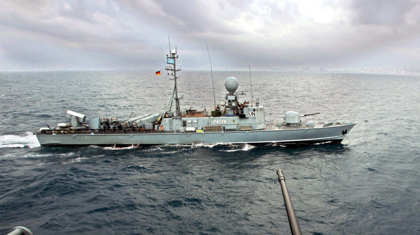 Ein Patrouillenboot der Bundesmarine.