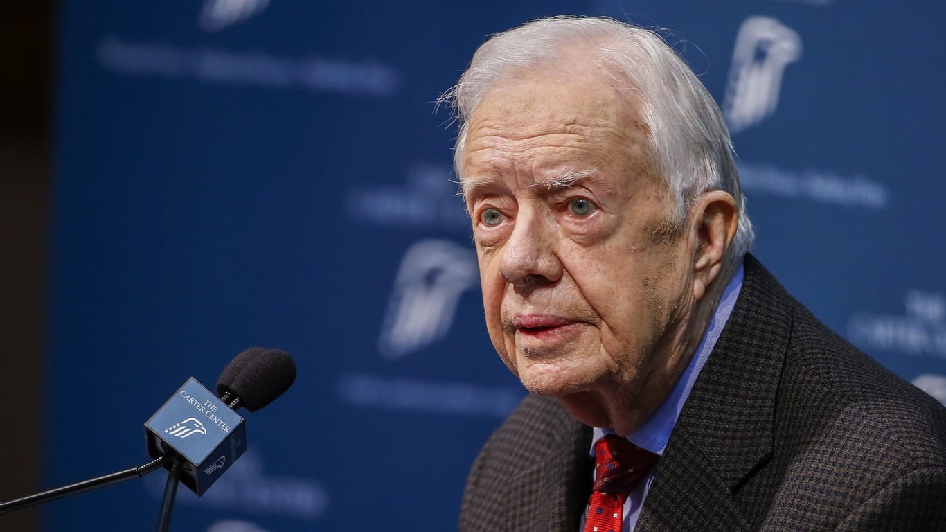EX-US-Präsident Jimmy Carter ist nach einem Kreislaufkollaps in ein Krankenhaus in Kanada eingeliefert worden. (Archiv)