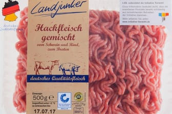 Lidle-Produkt "Landjunker Hackfleisch gemischt, 500 g"