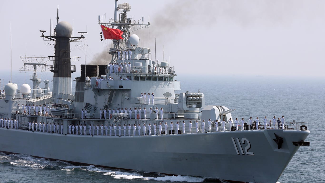 Marineschiff Chinas bei einer Militärübung mit Parkistan. (Archiv)