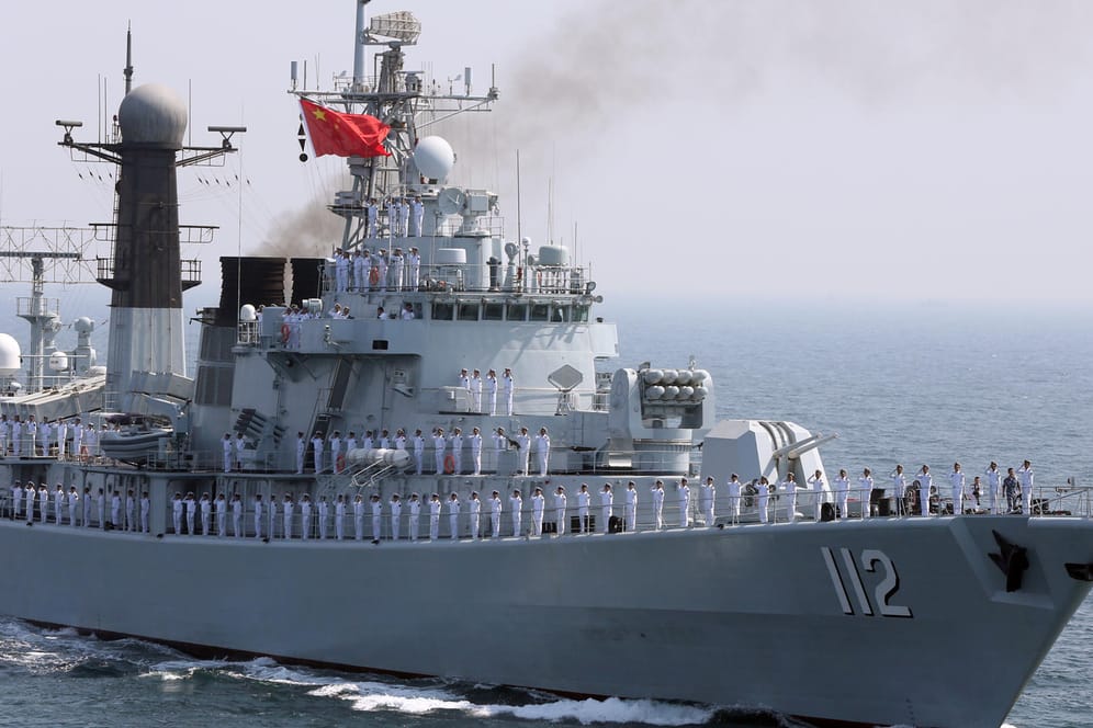 Marineschiff Chinas bei einer Militärübung mit Parkistan. (Archiv)