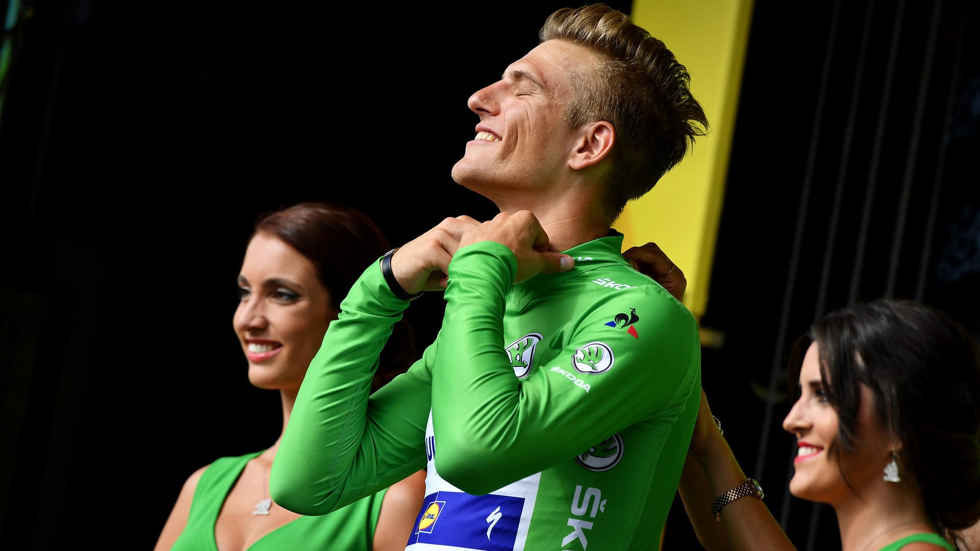 Marcel Kittel hat bei der 104. Tour de France bereits fünf Etappen gewonnen. In der Sprintwertung liegt er weit vorne.