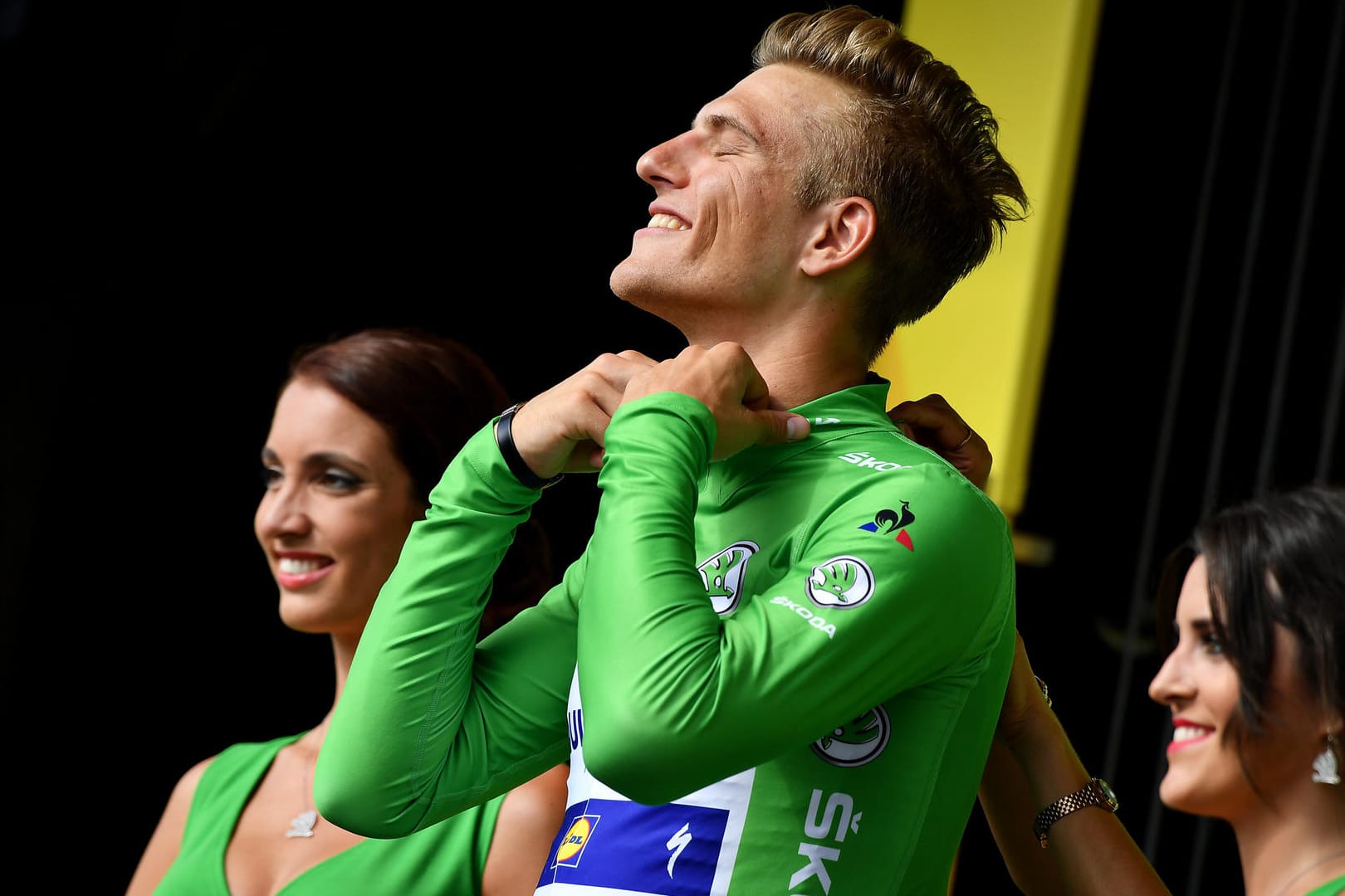 Marcel Kittel hat bei der 104. Tour de France bereits fünf Etappen gewonnen. In der Sprintwertung liegt er weit vorne.