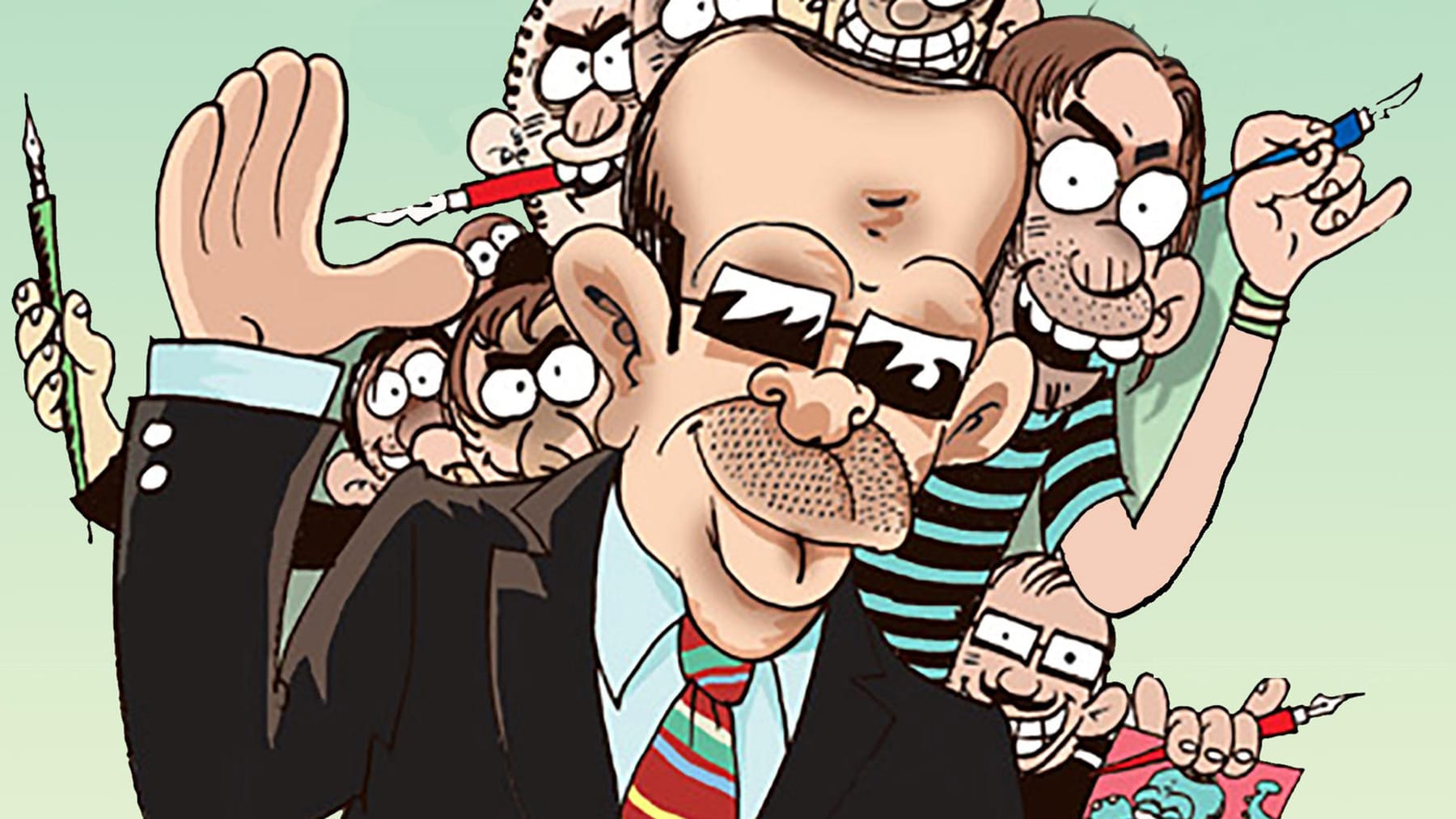 "Schluss mit lustig" Ausstellung mit Karikaturen über Erdogan in Kassel