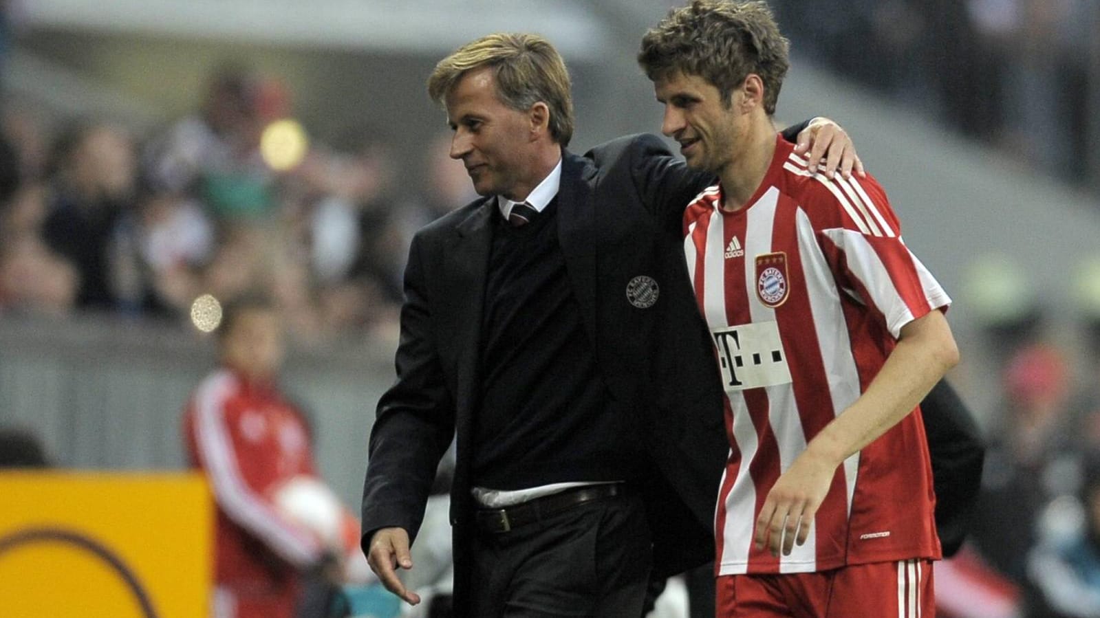 Ein Bild aus gemeinsamen Tagen beim FC Bayern: Jonker und Müller.