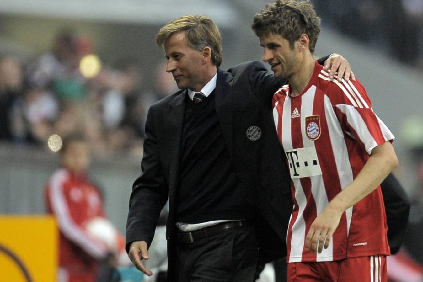 Ein Bild aus gemeinsamen Tagen beim FC Bayern: Jonker und Müller.