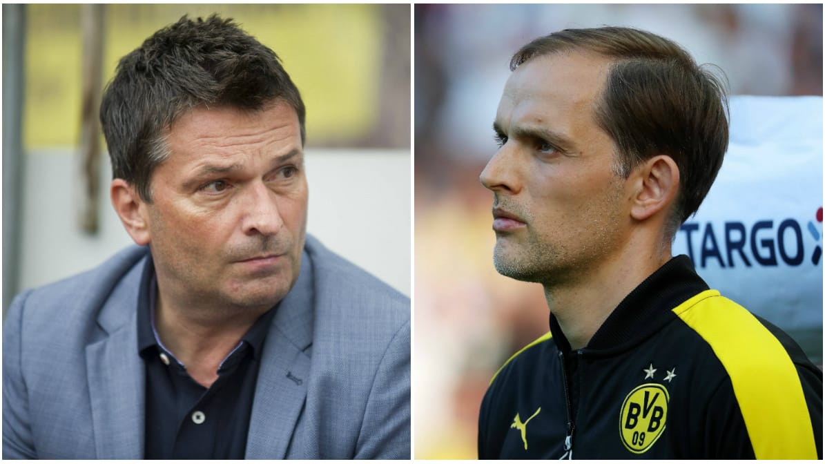 Schalkes Manager Christian Heidel (li.) und Ex-BVB-Trainer Thomas Tuchel kennen sich noch aus Mainzer Zeiten. Schalkes Manager Christian Heidel (li.) und Ex-BVB-Trainer Thomas Tuchel kennen sich noch aus Mainzer Zeiten.