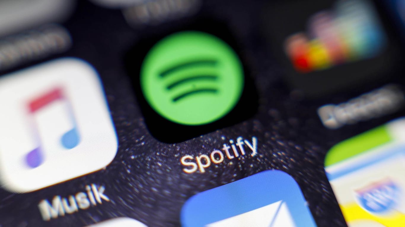 Spotify-Icon auf einem iPhone: Musik-Streaming wird immer beliebter