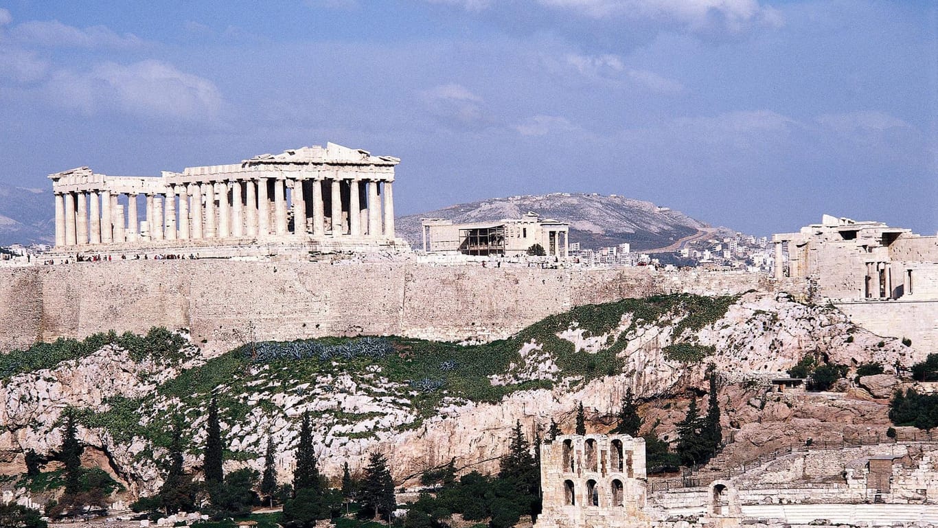 Die Akropolis in Athen ist das Wahrzeichen für den griechischen Tourismus. Mitten in der Sommersaison streiken in Griechenland nun die Mitarbeiter von Hotels und Gaststätten.