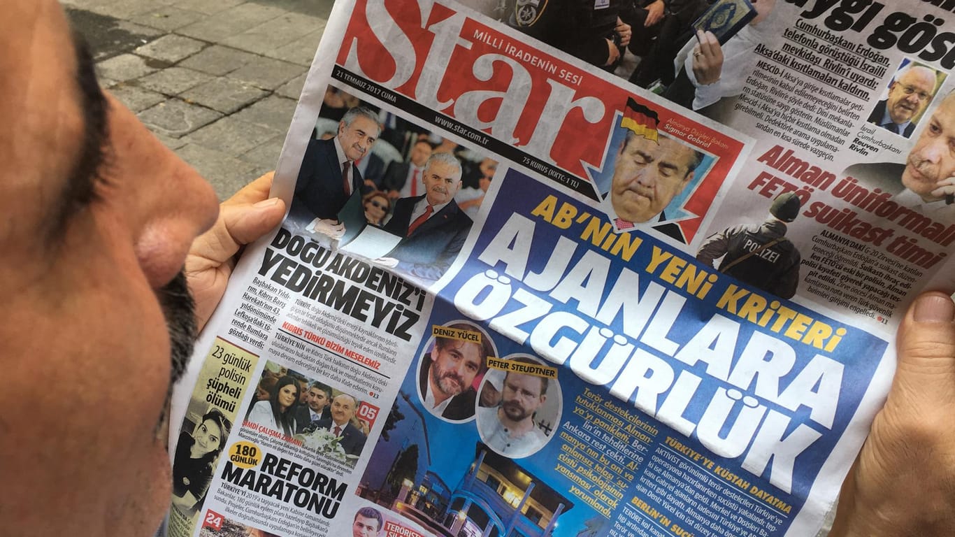 Türkische Zeitung "Star" nennt Yücel und Steudtner Agenten.