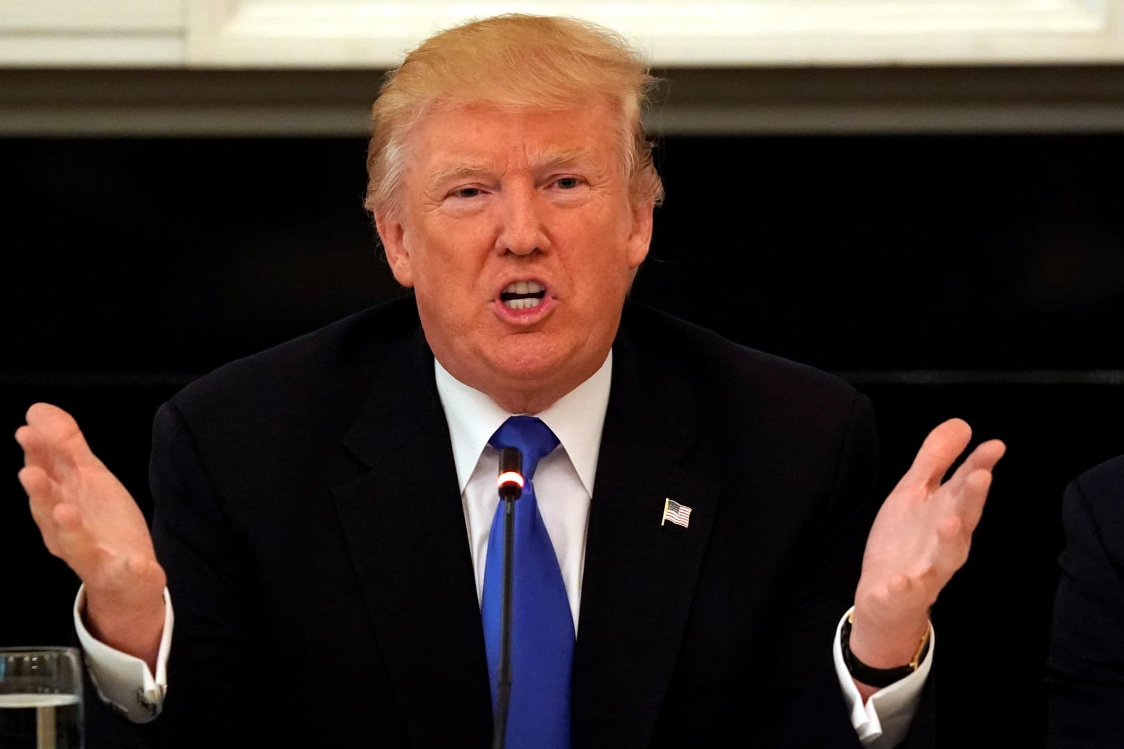 US-Präsident Donald Trump bei einem Treffen mit Senatoren im Weißen Haus.