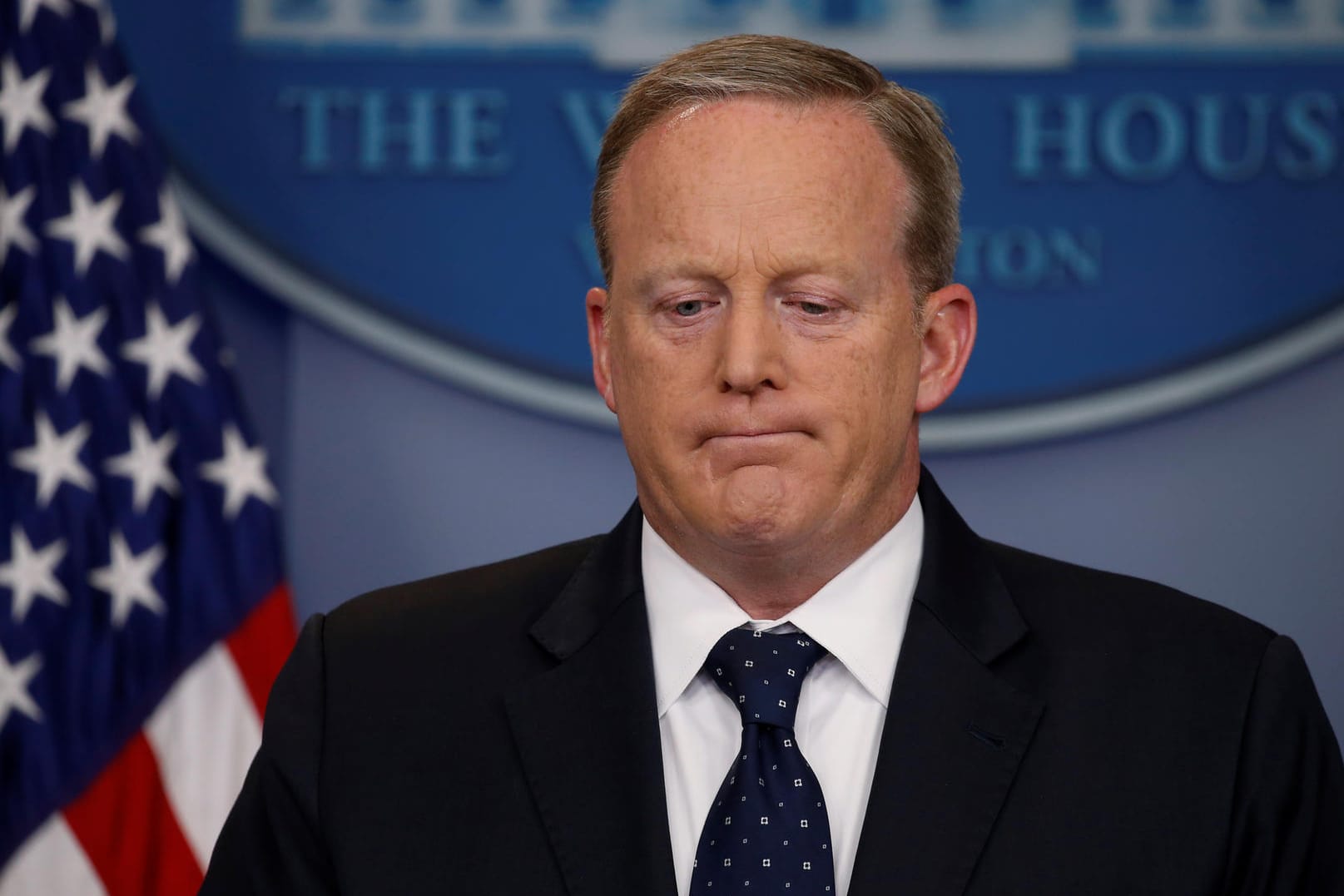 Trumps Sprecher Sean Spicer stand seit Langem in der Kritik.
