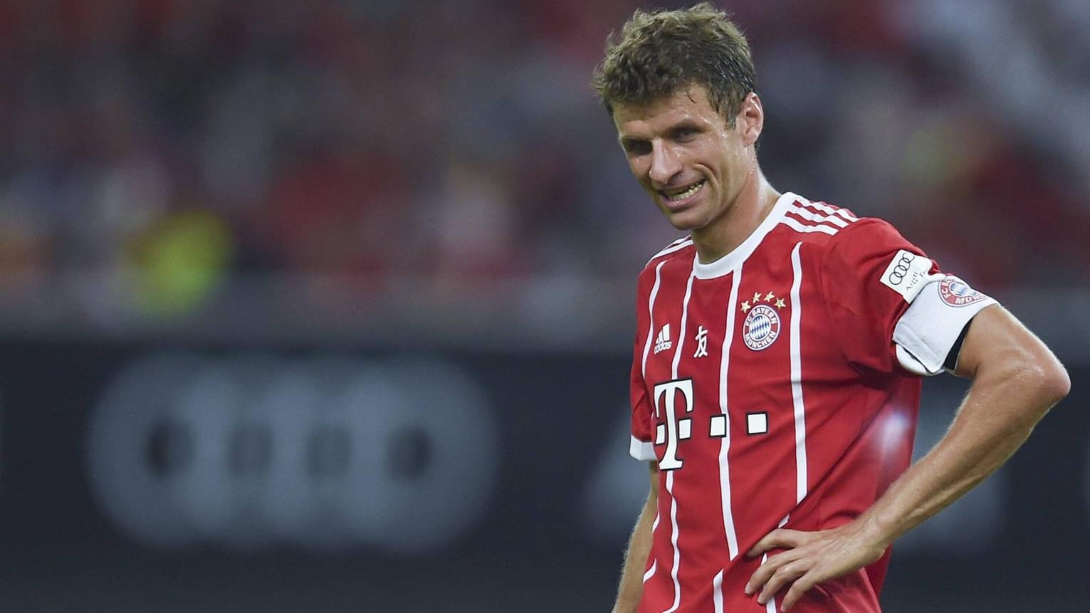 Glücklos: Thomas Müller im Spiel gegen den AC Mailand.