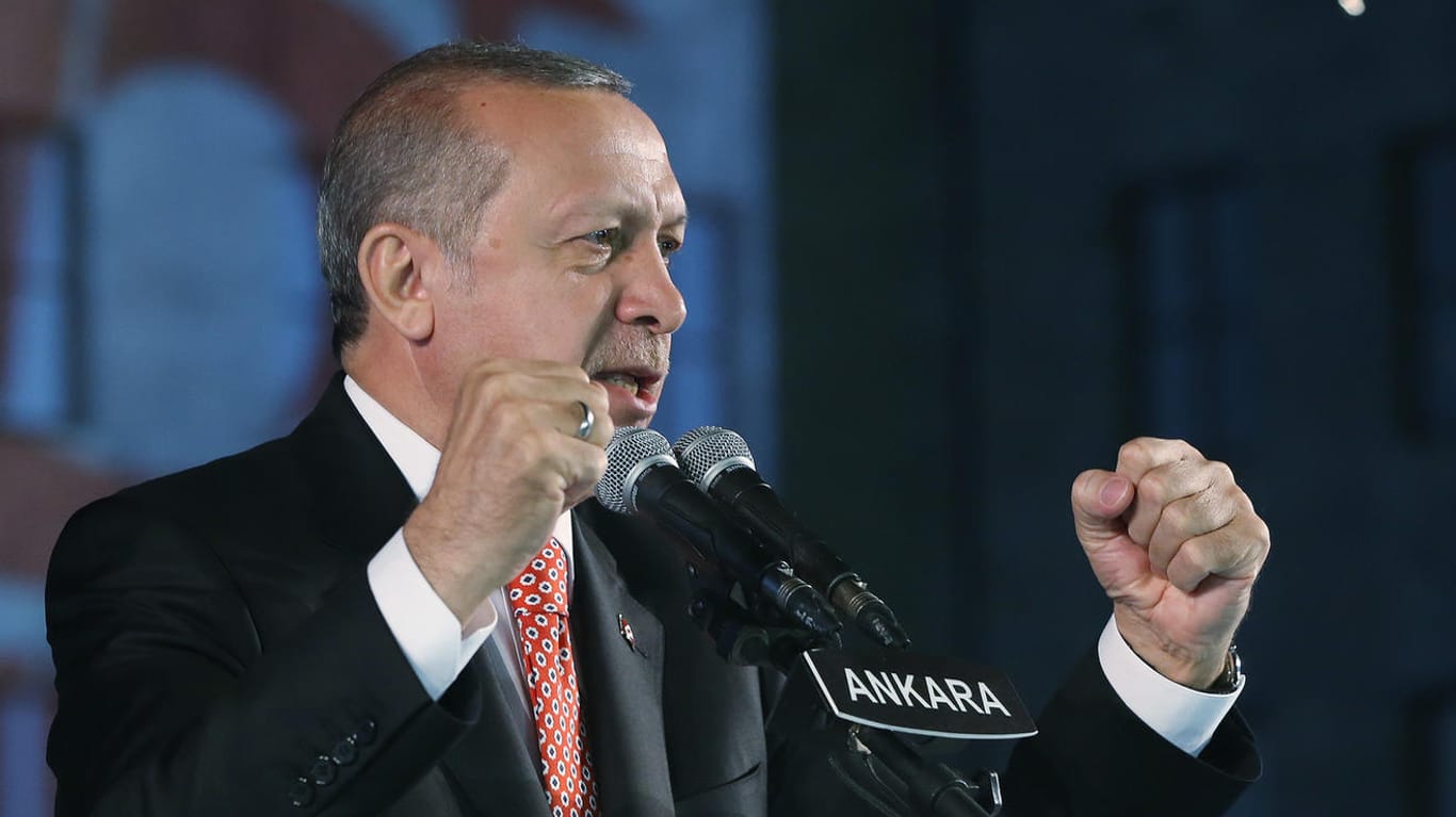 Der türkische Präsident Recep Tayyip Erdogan bei einer Veranstaltung des Parlaments in Ankara.