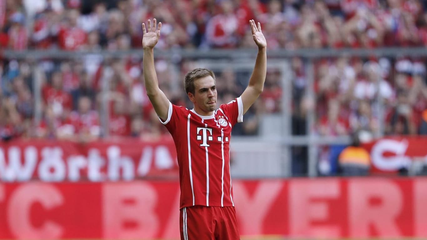 Lahm bei seinem letzten Spiel für Bayern.