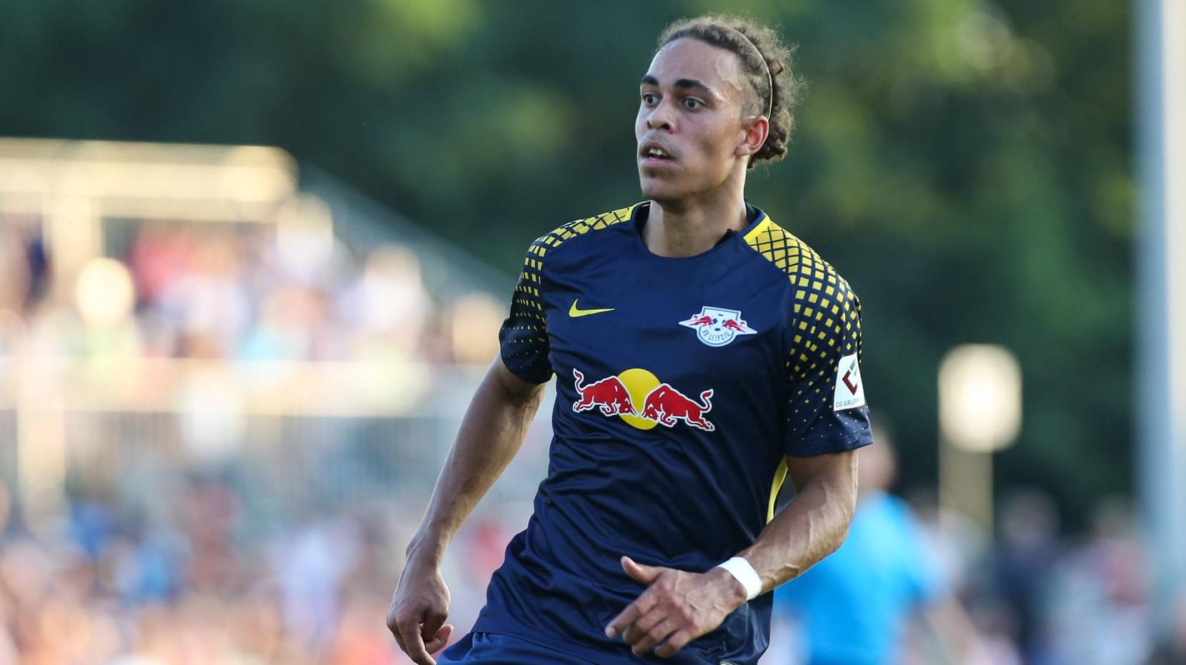 Yussuf Poulsen im Testspiel gegen Meuselwitz kurz vor dem Trainingslager in Seefeld/Österreich.