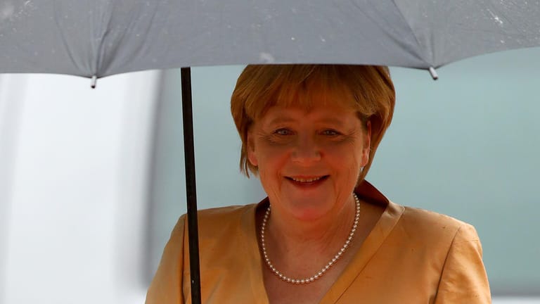 Bundeskanzlerin Angela Merkel (CDU) bei der Eröffnung der Bayreuther Festspiele.