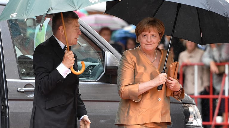 Angela Merkels Ehemann Joachim Sauer war natürlich auch mit dabei.