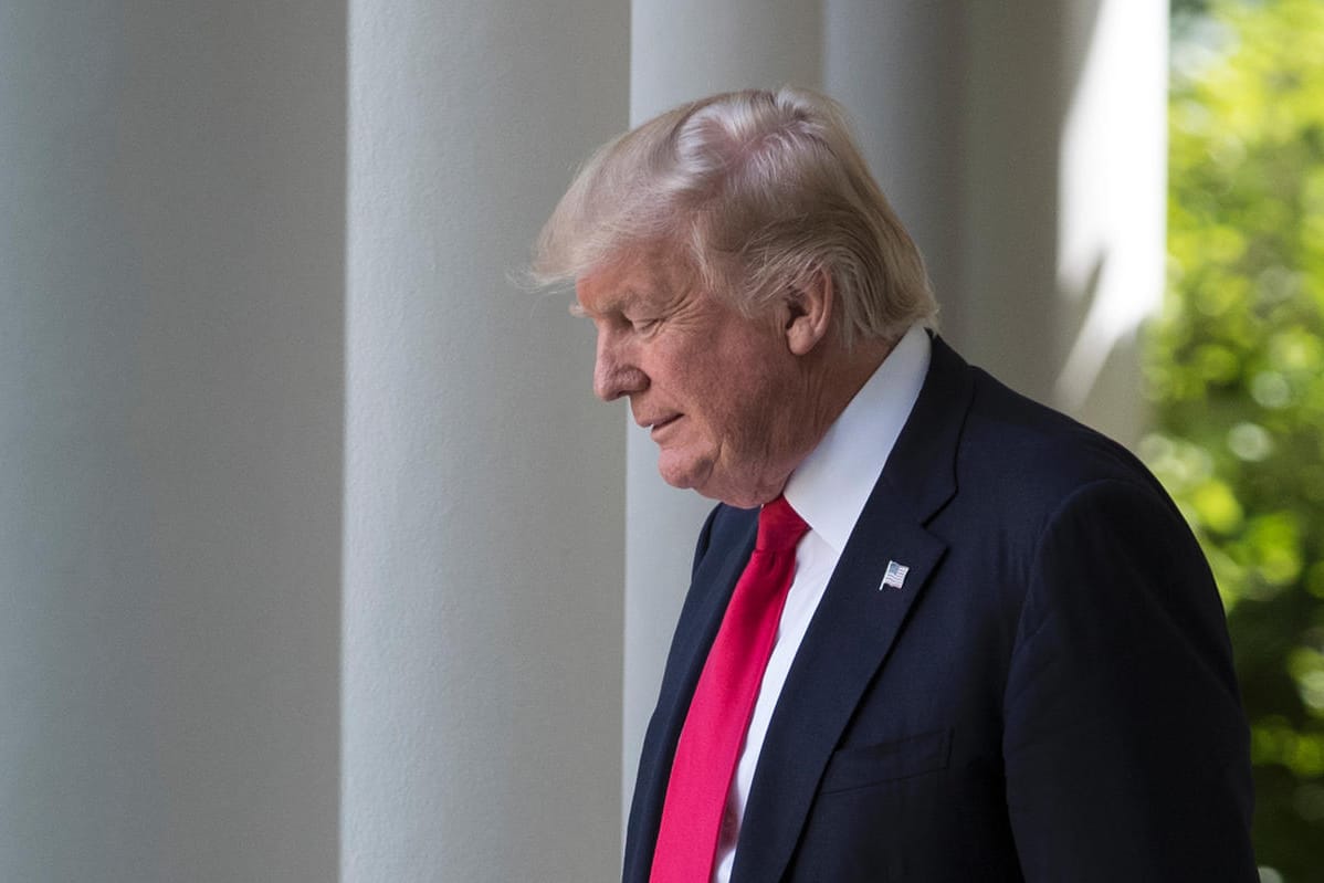 Donald Trump im Garten des Weißen Hauses: Der US-Präsident erhielt einen erneuten Dämpfer durch die eigene Partei.