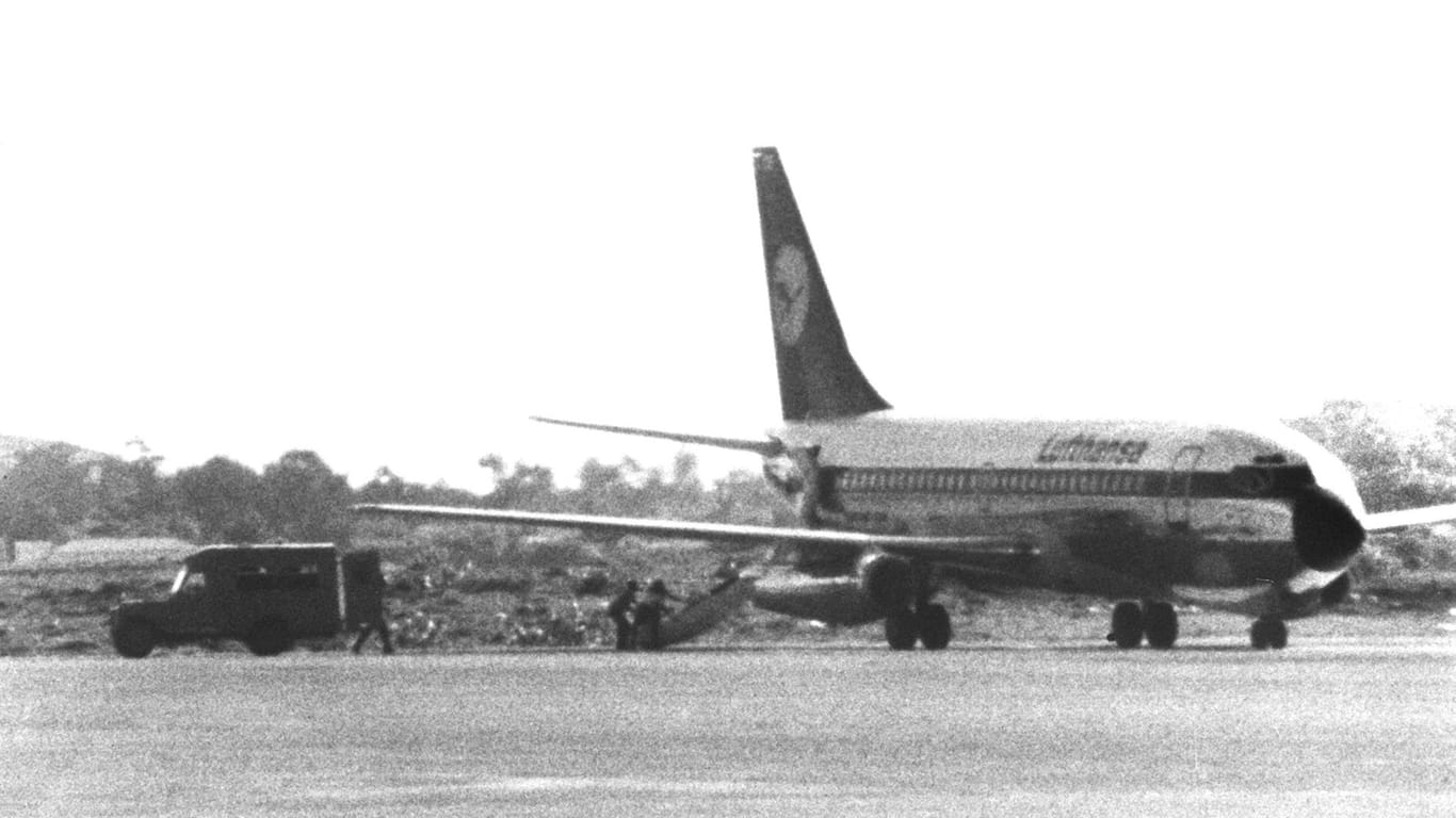 Die Lufthansa-Maschine "Landshut" 1977 in Mogadischu