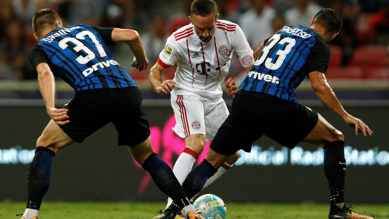 Franck Ribery musste nach einer halben Stunde verletzt ausgewechselt werden.