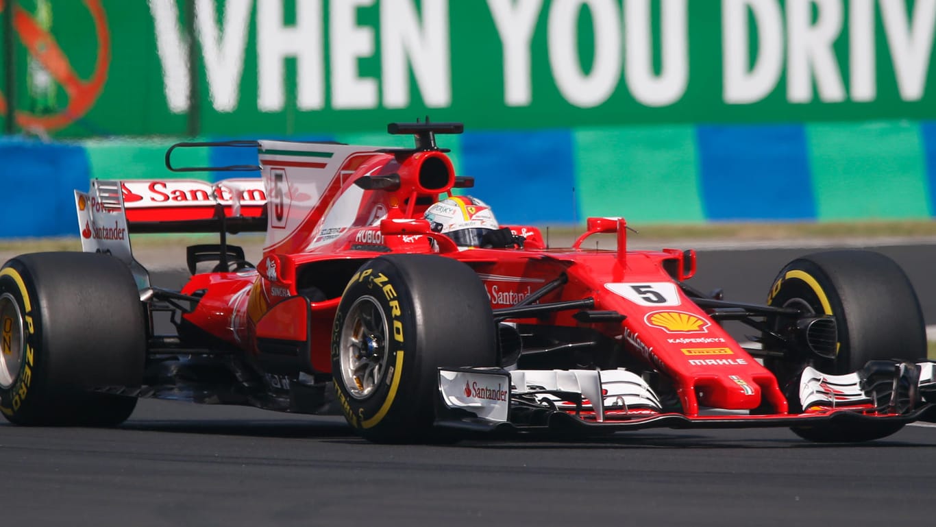 Sebastian Vettel im 2. freien Training zum GP von Ungarn.
