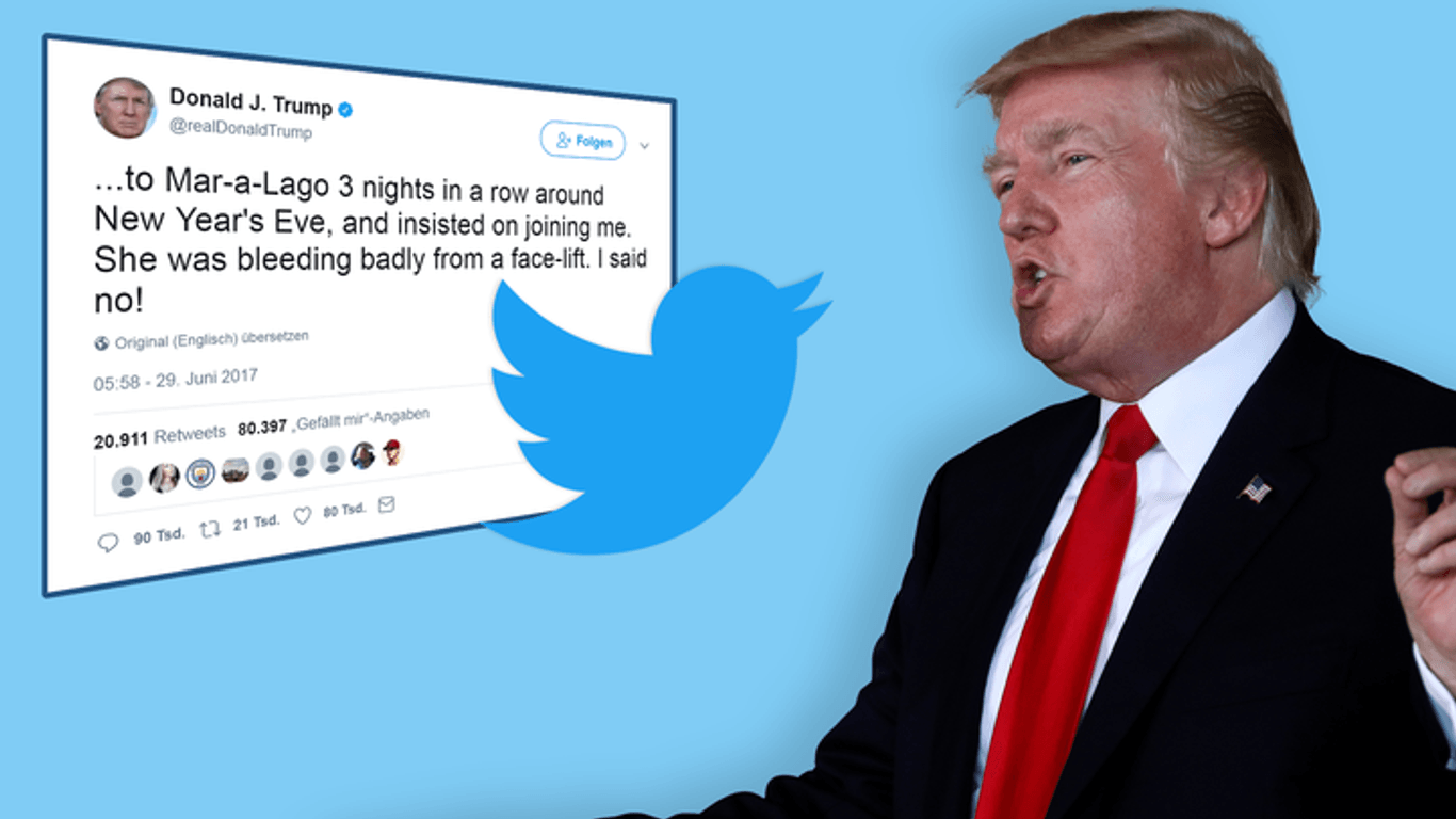 Trotz übler Verunglimpfungen und verbaler Ausfälle darf Donald Trump weiter twittern.