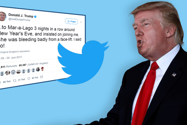Trotz übler Verunglimpfungen und verbaler Ausfälle darf Donald Trump weiter twittern.