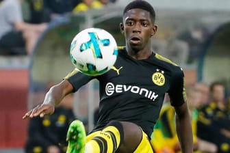 Ousmane Dembélé im Testspiel gegen Espanyol Barcelona.