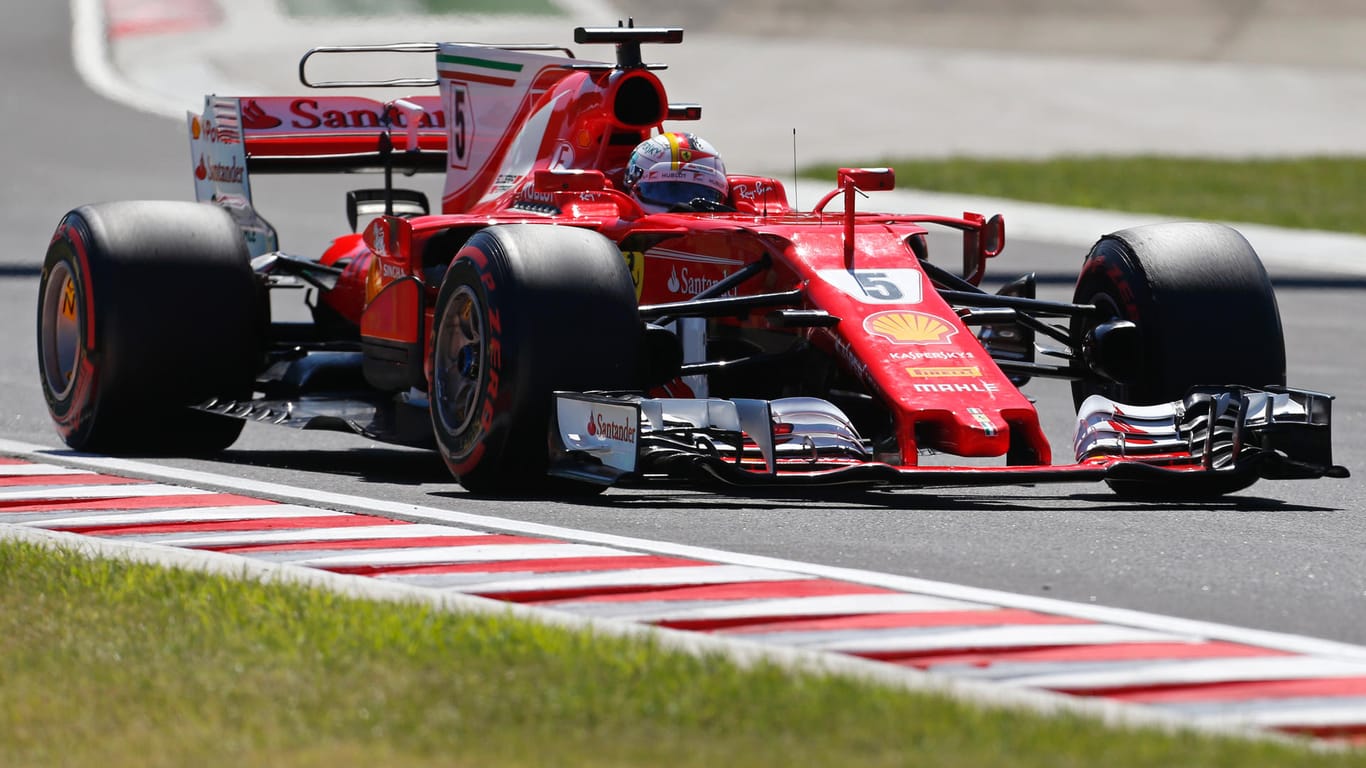 Nicht aufzuhalten: Sebastian Vettel im dritten Training in Ungarn.