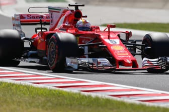 Nicht aufzuhalten: Sebastian Vettel im dritten Training in Ungarn.