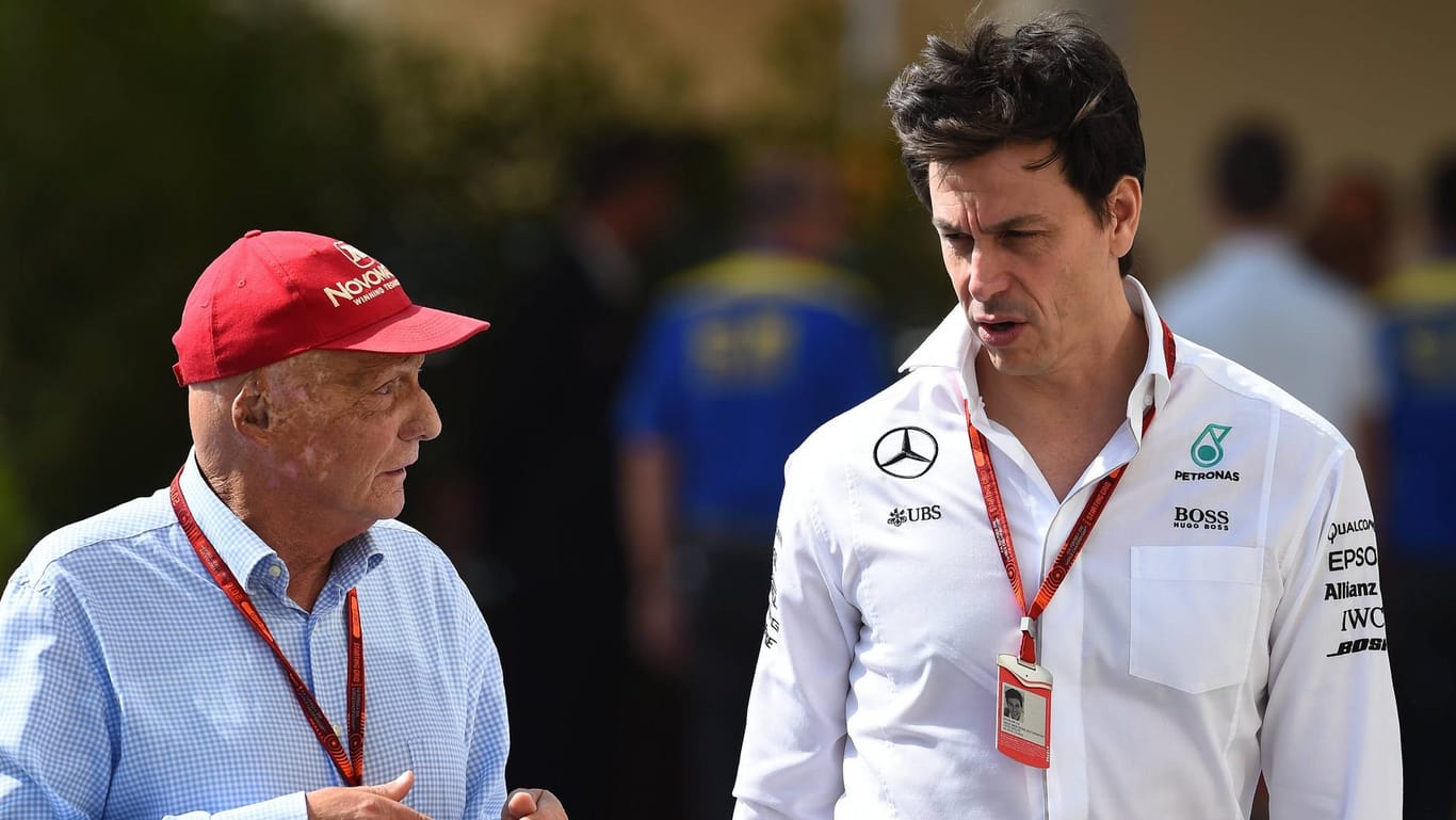 Mercedes-Boss Niki Lauda und Teamchef Toto Wolf.