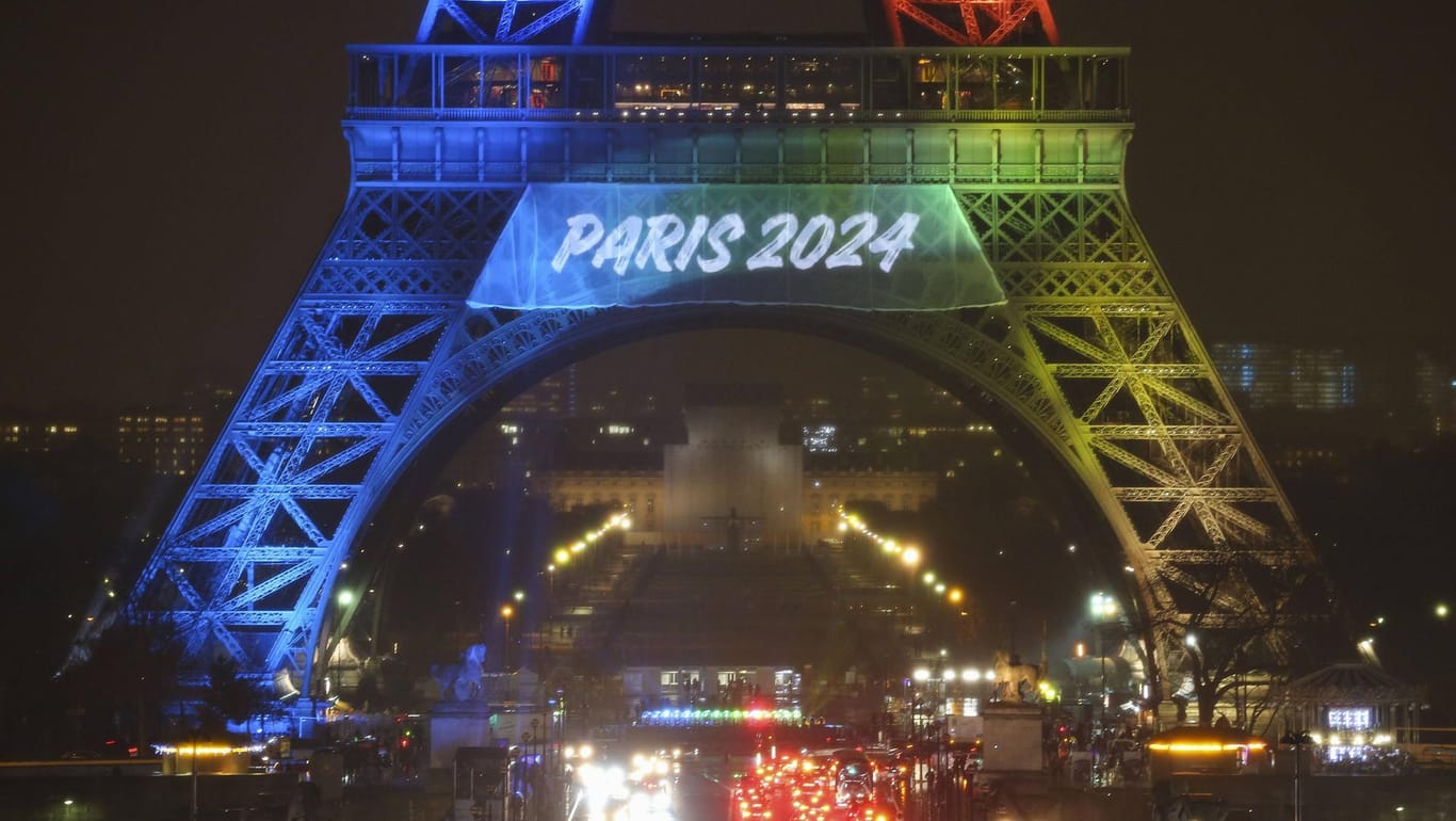 Paris inszenierte seine Olympia-Bewerbung auch am Eiffelturm.