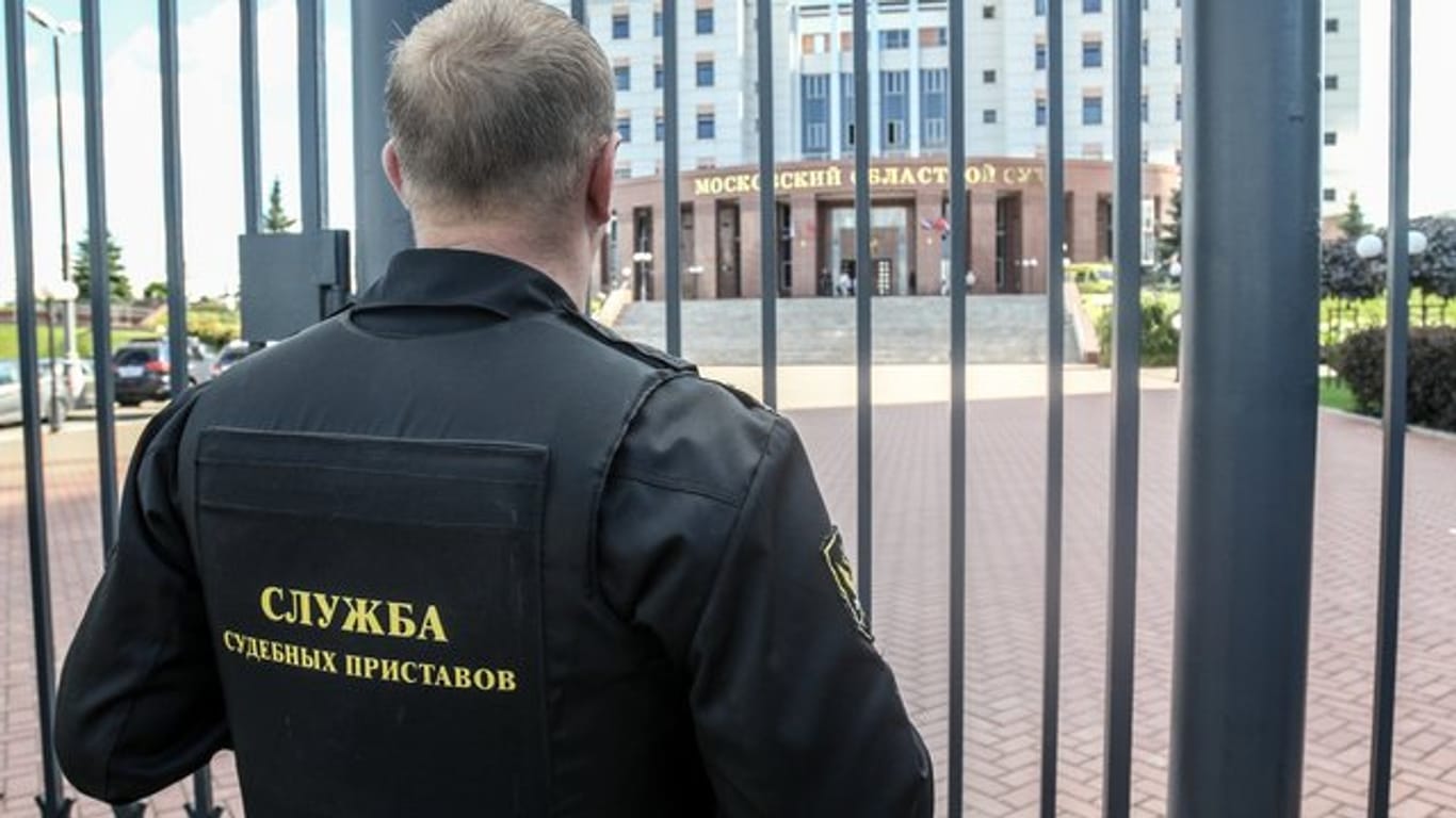 Justizwachmann in Moskau.