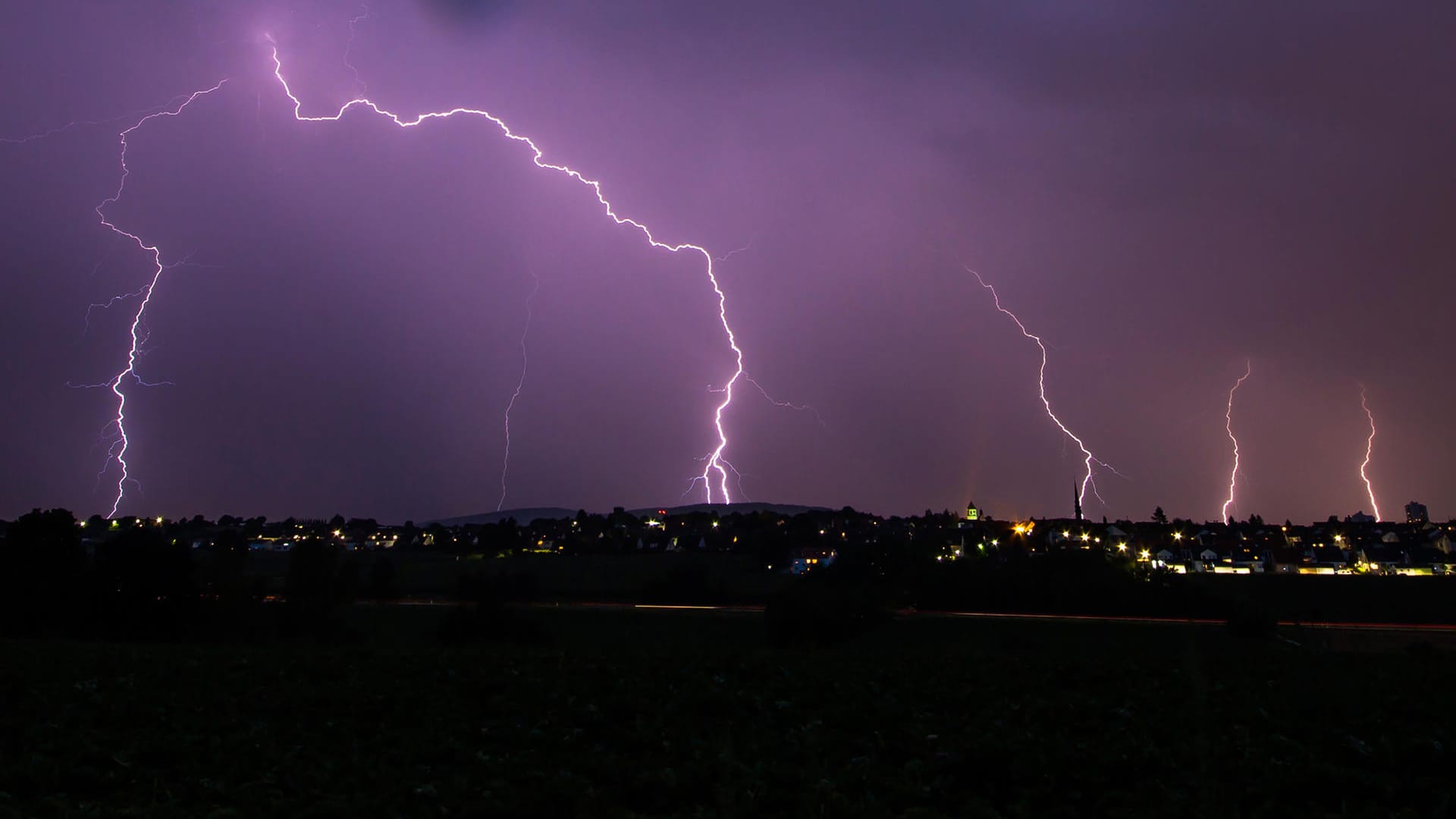 Gewitter nahe Stuttgart