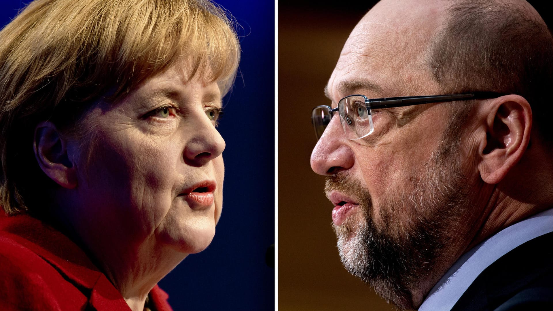 Wie es aussieht, bleibt Angela Merkel (CDU) Kanzlerin. Martin Schulz (SPD) findet kaum noch Zustimmung aus der Bevölkerung.