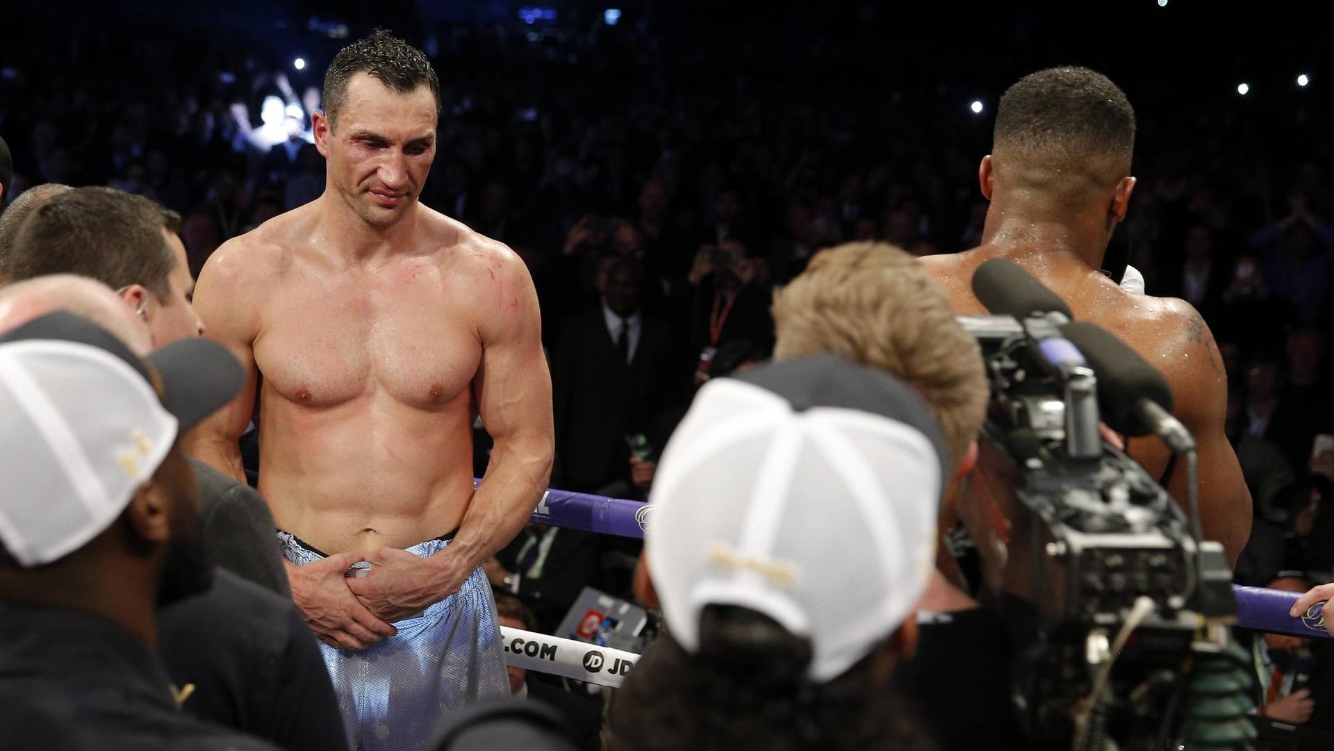 Wladimir Klitschko nach seiner Niederlage gegen Anthony Joshua.