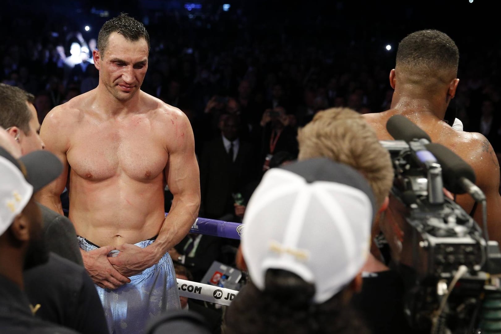 Wladimir Klitschko nach seiner Niederlage gegen Anthony Joshua.