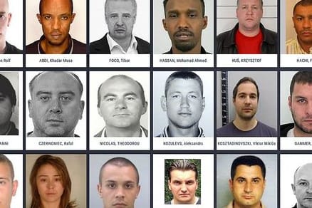 Europol will auf flüchtige Verbrecher in Europa aufmerksam machen.