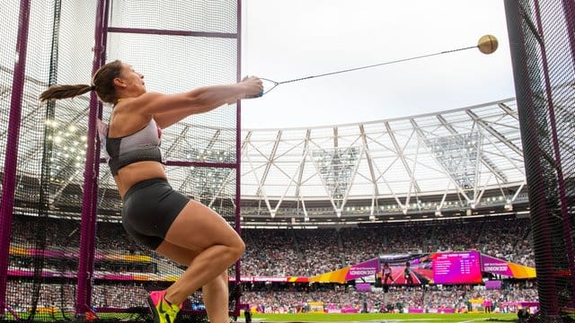 Kathrin Klaas kam bei ihrer siebten WM in der Qualifikation auf 70,33 Meter.