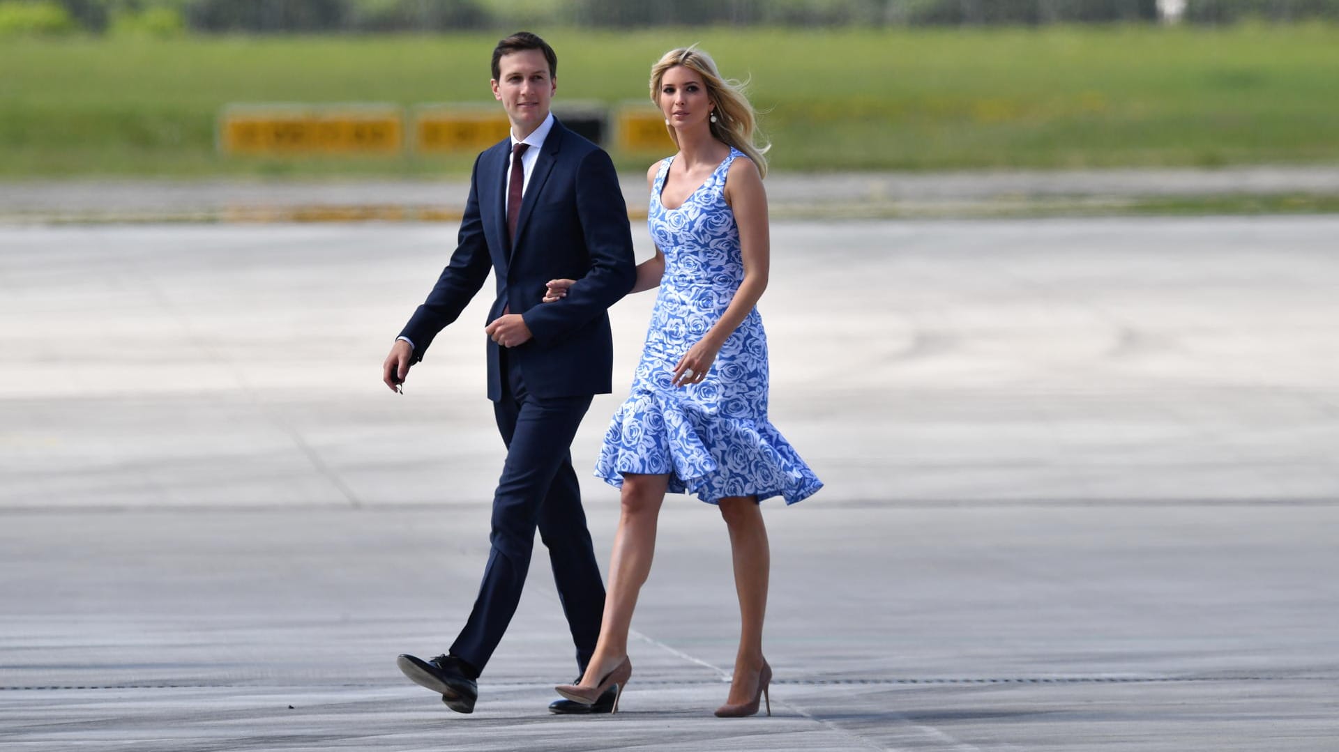 Die Tochter des US-Präsidenten, Ivanka Trump und ihr Ehemann Jared Kushner.