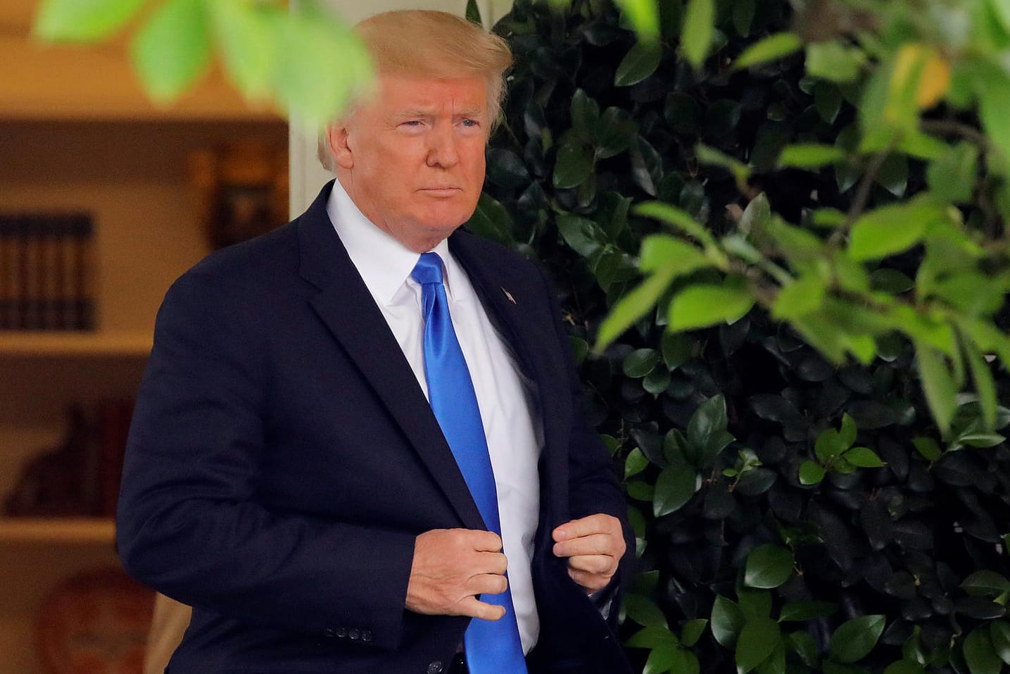 U.S. Präsident Donald Trump vor einer Pressekonferenz in Washington.