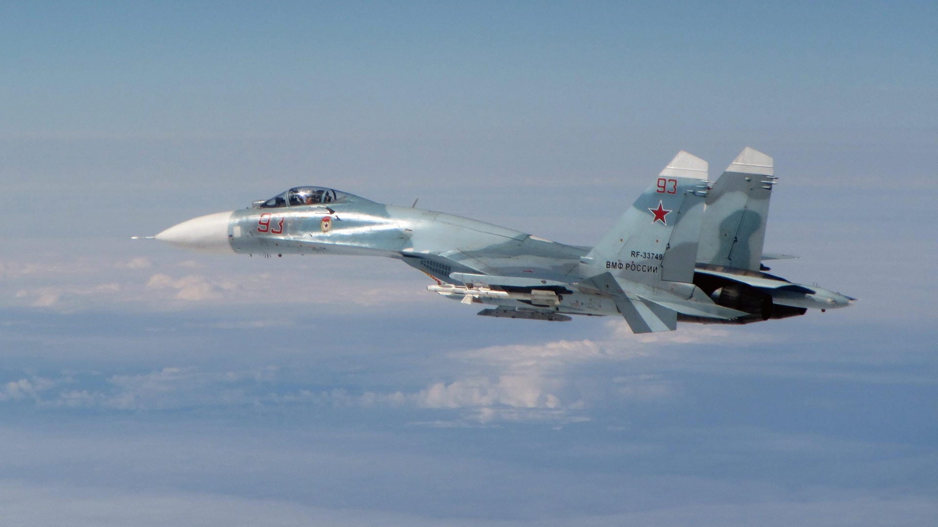 Eine russische Suchoi Su-27.