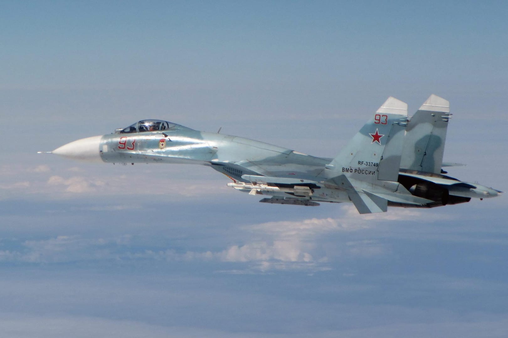 Eine russische Suchoi Su-27.