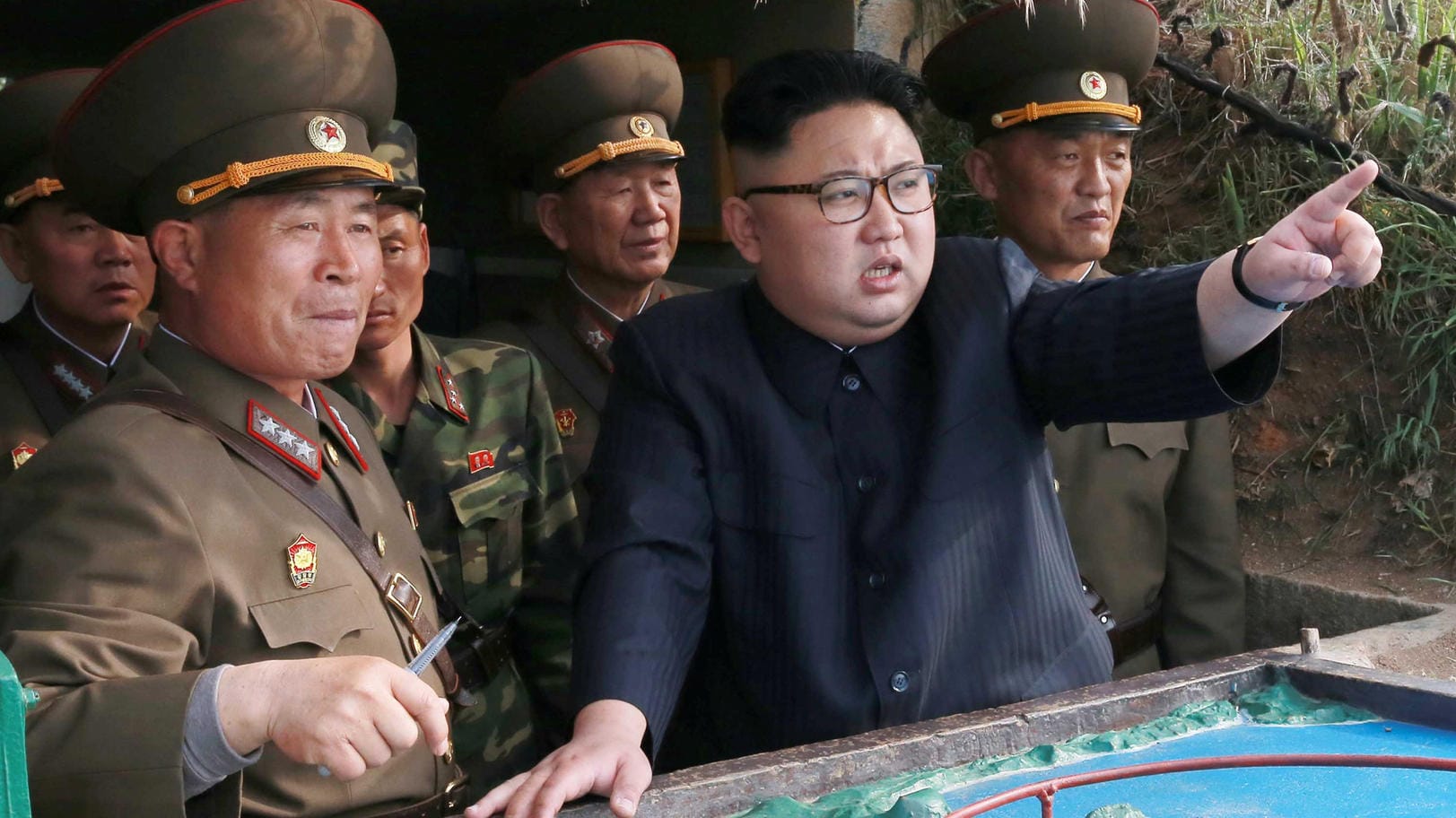 Der nordkoreanische Machthaber Kim Jong Un reagiert auf eine Drohung von Donald Trump. Der nordkoreanische Machthaber Kim Jong Un reagiert auf eine Drohung von Donald Trump.