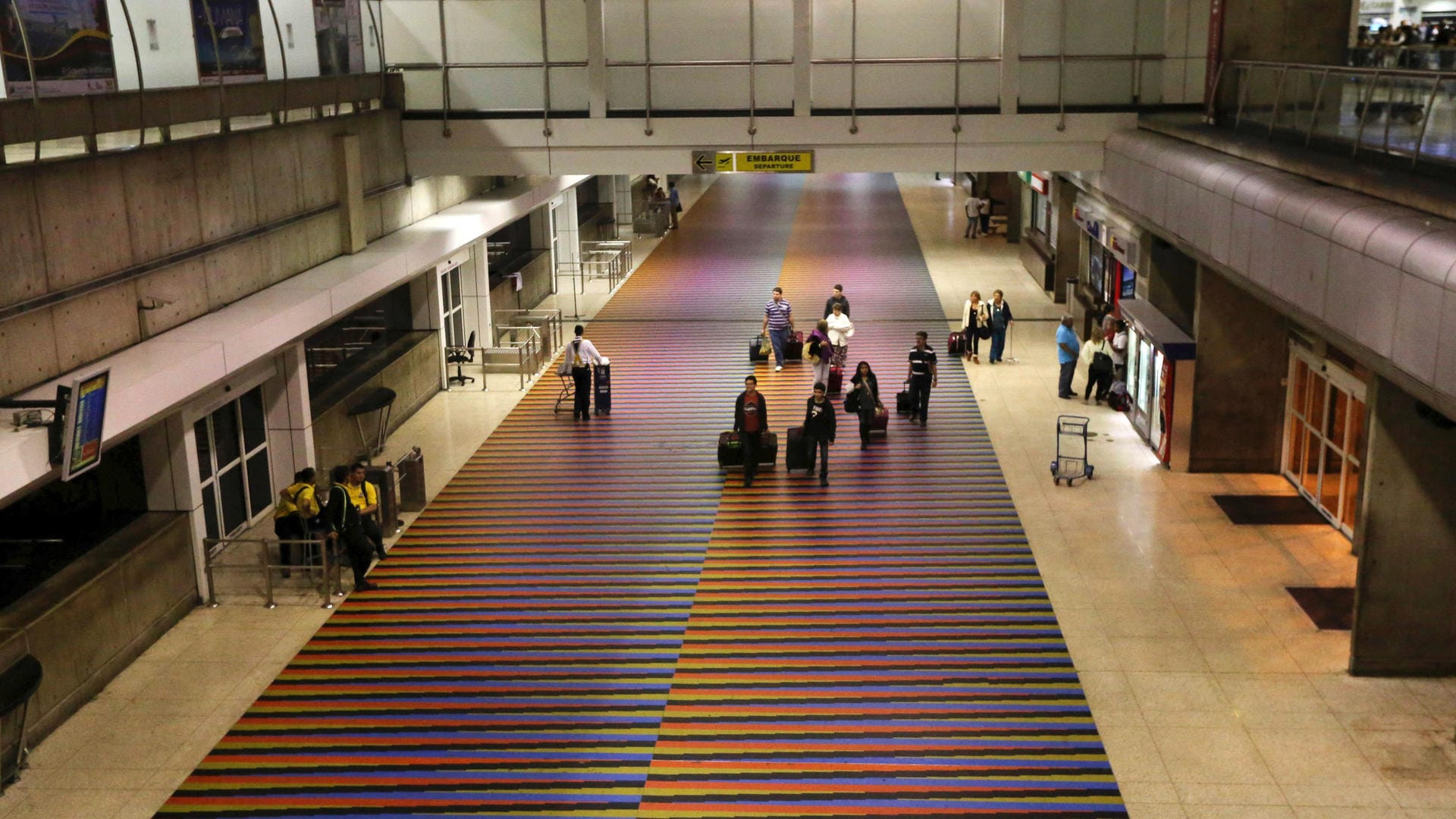 Am Flughafen in Caracas kam es zu einer Bluttat.