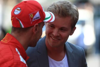 Sebastian Vettel (l.) und Nico Rosberg waren jahrelang Rivalen in der Formel 1.