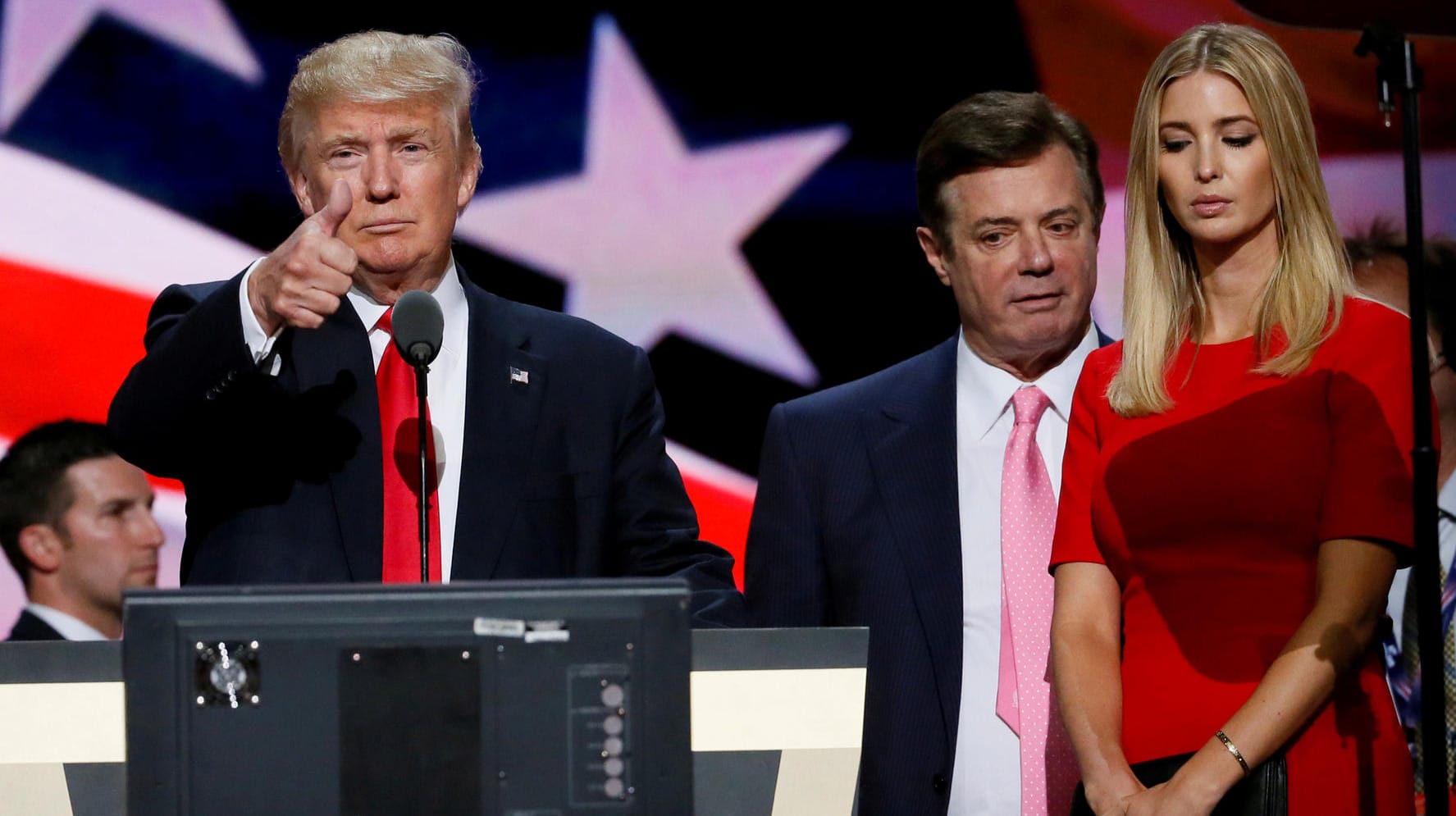 Paul Manafort (rechts im Bild neben Ivanka Trump) leitete Donald Trumps Wahlkampagne fast drei Monate lang. Paul Manafort (rechts im Bild neben Ivanka Trump) leitete Donald Trumps Wahlkampagne fast drei Monate lang.
